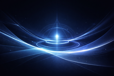 Abstract visualization of focused athletic mindset and meditation